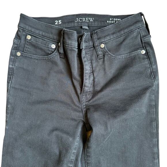 J.Crew 9" Demi Boot Crop Black 25 - Picture 3 of 8